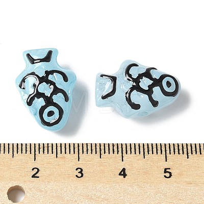Baking Paint Glass Enamel Beads BLOW-D300-04B-1