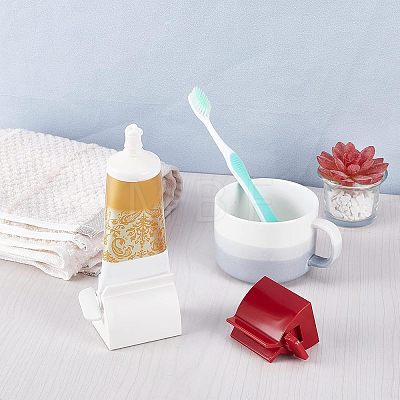 SUPERFINDINGS 4Pcs 4 Style Plastic Toothpaste Squeezer AJEW-FH0001-73-1