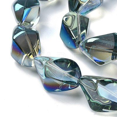 Electroplate Transparent Glass Beads Strands EGLA-E060-01A-FR05-1