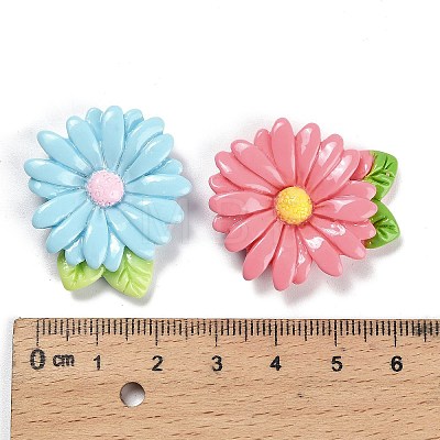Opaque Resin Cabochons RESI-Z044-01E-1