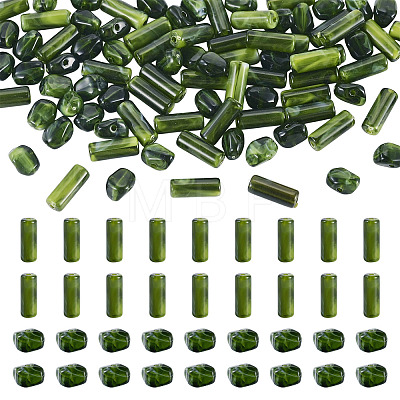 90Pcs 2 Styles Opaque Acrylic Imitation Gemstone Beads OACR-TA0005-14D-1