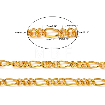 Iron Handmade Chains Figaro Chains Mother-Son Chains CHSM005Y-G-1