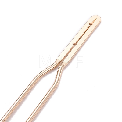 Brass Hair Fork Findings KK-F830-02KCG-1