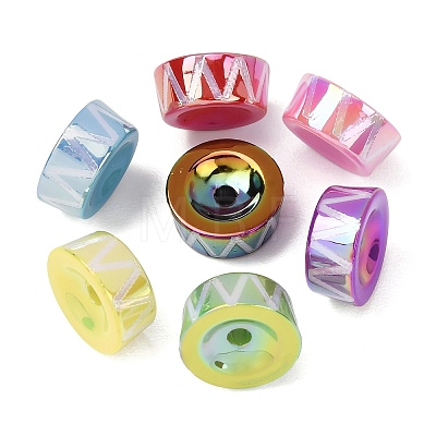 UV Plating Opaque Acrylic Beads AC-CBAC174-01-1