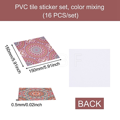PVC Plastic Self-Adhesive Wall Stickers CF-TAC0002-13-1