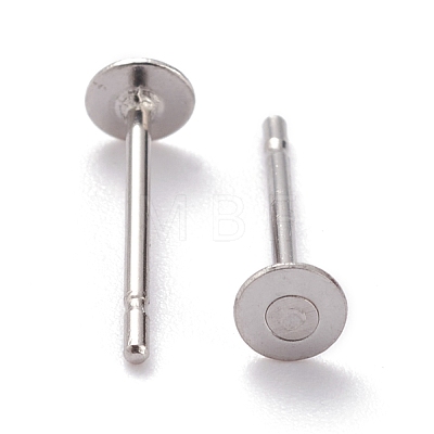 304 Stainless Steel Stud Earring Findings STAS-J031-08-1