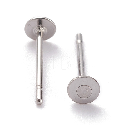 Non-Tarnish 304 Stainless Steel Stud Earring Findings STAS-J031-08-1