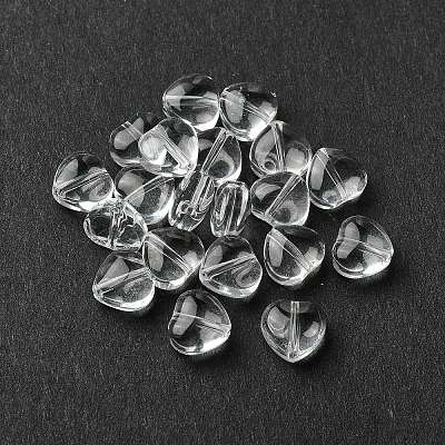 20Pcs Transparent Glass Beads GLAA-Q103-01B-1