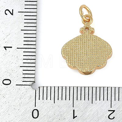 Brass Micro Pave Cubic Zirconia Pendants KK-U032-07G-1