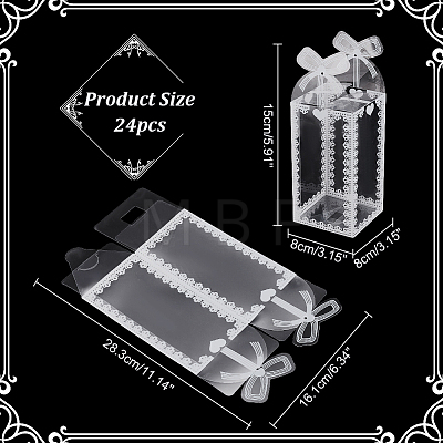 Transparent PVC Candy Treat Gift Box CON-WH0085-58C-1