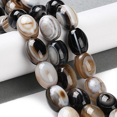 Natural Eye Agate Beads Strands G-NH0019-C04-08-1