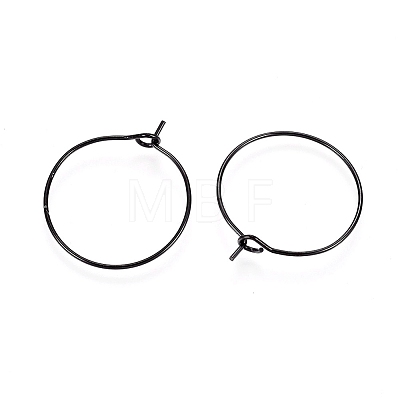 316L Surgical Stainless Steel Hoop Earring Findings X-STAS-D164-03B-1