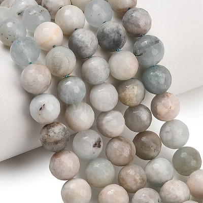 Natural Aquamarine Beads Strands LS-GG-CBA7BB7-A01-8mm-1