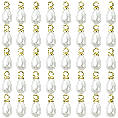 96Pcs ABS Plastic Imitation Pearl Pendants KY-SC0002-32G-1