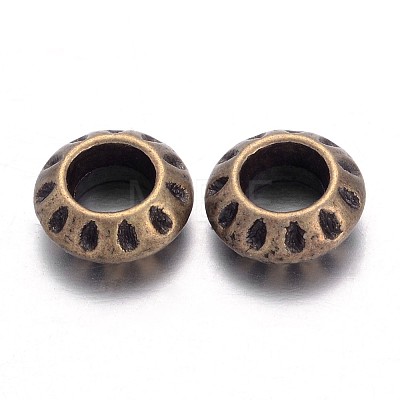 Tibetan Style Alloy European Beads LS-TIBEB-EAA386Y-AB-FF-1