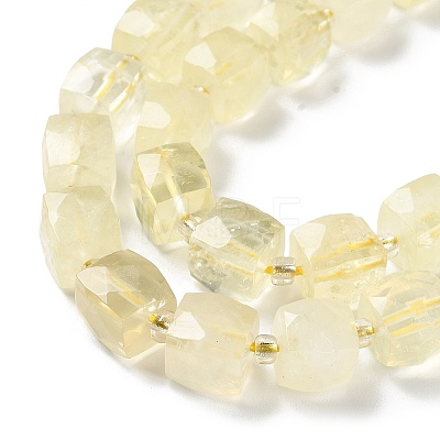 Natural Lemon Quartz Beads Strands G-B065-A10-1