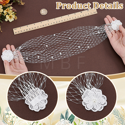 Nylon Fascinator Mesh Face Veil AJEW-WH0596-976-1