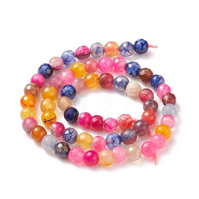 Natural Agate Beads Strands G-G580-6mm-18A-1