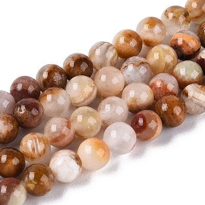 Natural Wood Lace Stone Wooden Jasper Beads Strands G-B128-A04-01-1