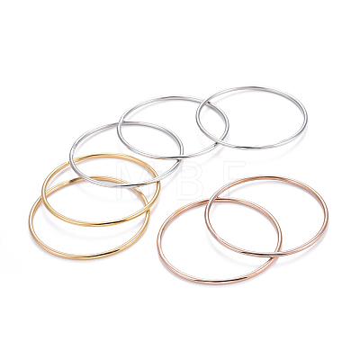 7Pcs 201 Stainless Steel Plain Bangle Sets for Women X-BJEW-L664-022C-M02-1