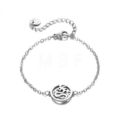 304 Stainless Steel Dragon Link Bracelets WG00EFE-01-1