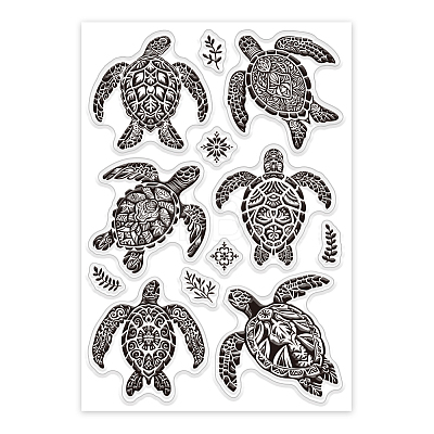 Custom Summer Theme PVC Plastic Clear Stamps DIY-WH0631-0037-1