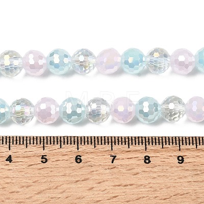 Electroplate Glass Beads Strands EGLA-D300-06-8mm-26-1