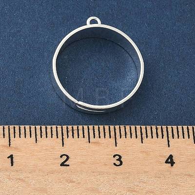 Adjustable Brass Finger Rings Setting for Hanging Pendant KK-K414-07S-1