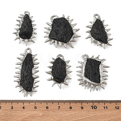 Natural Tektite Pendants GG-CBA86DE-01P-1