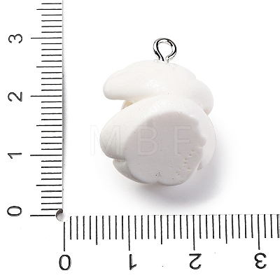 Opaque Resin Pendants RESI-P043-01P-07-1