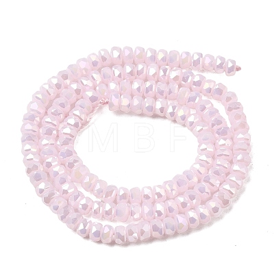 Electroplate Glass Beads Strands GLAA-Q105-03-05-1
