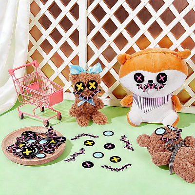 180Pcs 5 Styles Felt Craft Doll Decorations DIY-NB0016-20-1