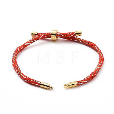 Nylon Cord Silder Bracelets MAK-C003-03G-10-1