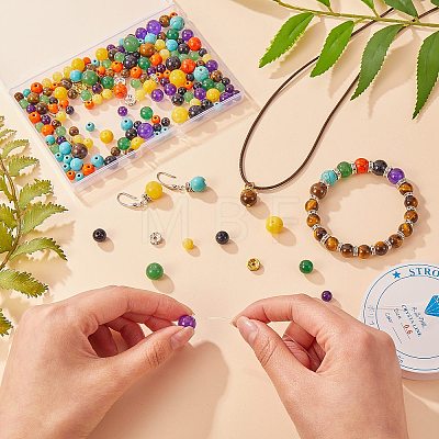 7 Chakra Bracelet DIY Making Kits DIY-SZ0006-32-1