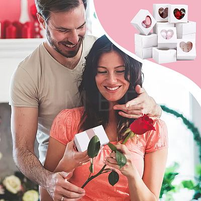 Square Kraft Paper Muffin Storage Gift Boxes CON-WH0095-95A-1
