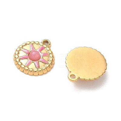 Cherry Quartz Glass Pendants STAS-P453-13G-03-1