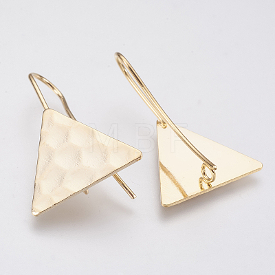Brass Earring Hooks X-KK-T029-122G-1