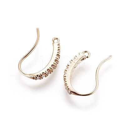 Brass Earring Hooks KK-I649-33G-NF-1