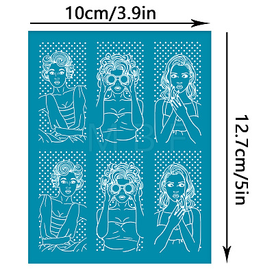 Silk Screen Printing Stencil DIY-WH0341-390-1