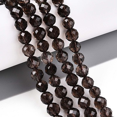 Natural Smoky Quartz Beads Strands G-S345-6mm-19-1