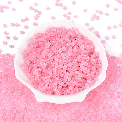 6/0 Transparent Inside Colours Glass Seed Beads SEED-N008-08P-1