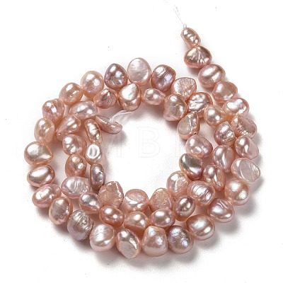 Natural Cultured Freshwater Pearl Beads Strands PEAR-L033-45B-1