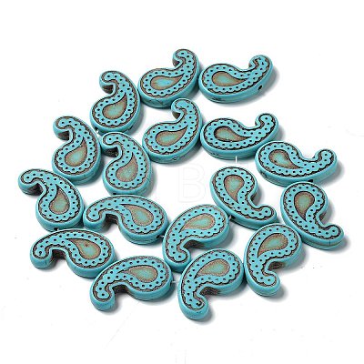 Synthetic Turquoise Dyed Beads Strands G-A218-01B-1