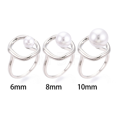 Oval Brass Cup Peg Ring Settings KK-N274-38P-1