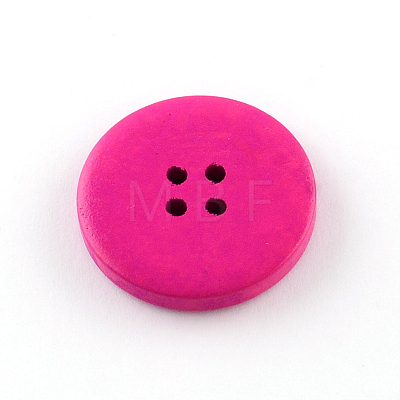 4-Hole Dyed Wood Buttons BUTT-R033-025-1