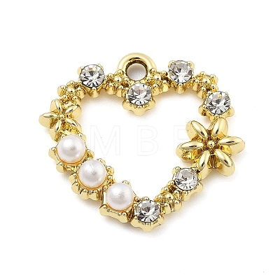 Alloy Rhinestone Pendants FIND-U026-06G-1