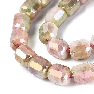 Anti-Tarnish Electroplate Glass Beads Strands EGLA-N027-03A-05-1