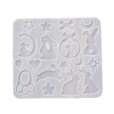 Rabbit Earrings Pendants DIY Silicone Mold X1-DIY-Q033-08B-1