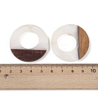 Resin & Wood Pendants WOOD-F015-14C-1