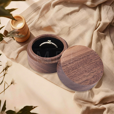 1-Slot Wood Ring Storage Boxes with Velvet Inside CON-CL0001-28B-1